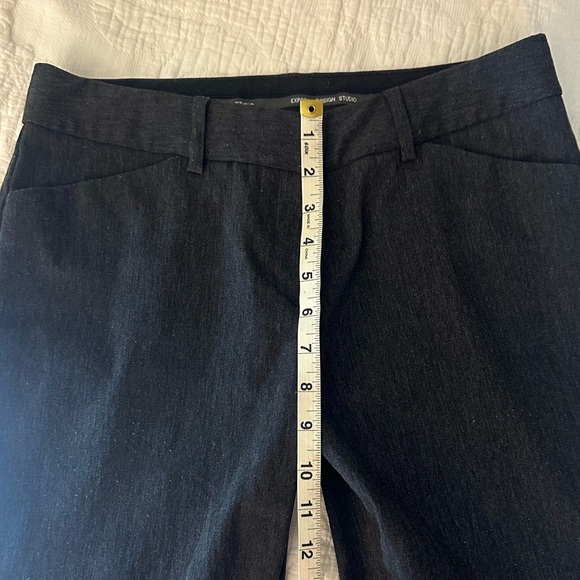 🌸2 for $30🌸 Express Editor Pants – Dark Charcoal Denim Trouser - Size 4R Y2K - Picture 6 of 8